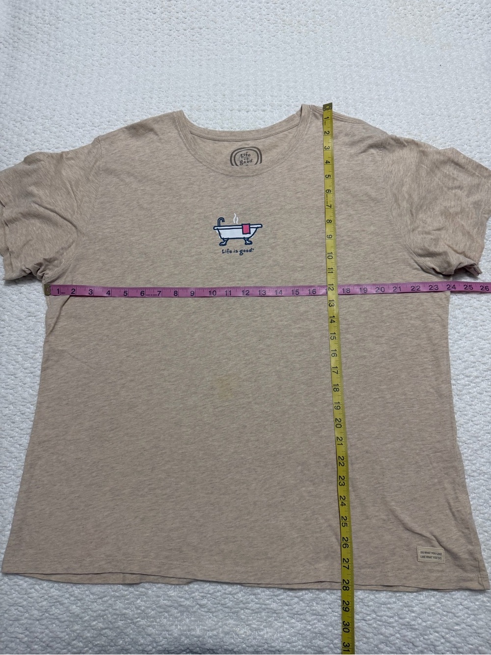 Life is Good Relaxed Fit Old Fashioned Tub Short Sleeve Shirt Women’s Size XL - Picture 5 of 7